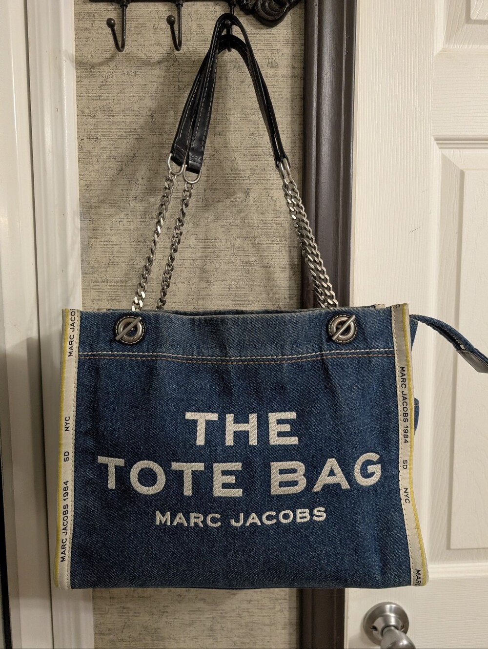 EUC Marc Jacobs  Large Denim Blue Tote Bag